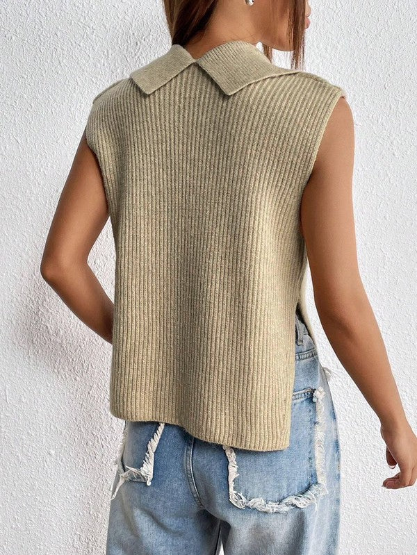 Sleeveless sweater