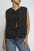 Black Tie Front Vest