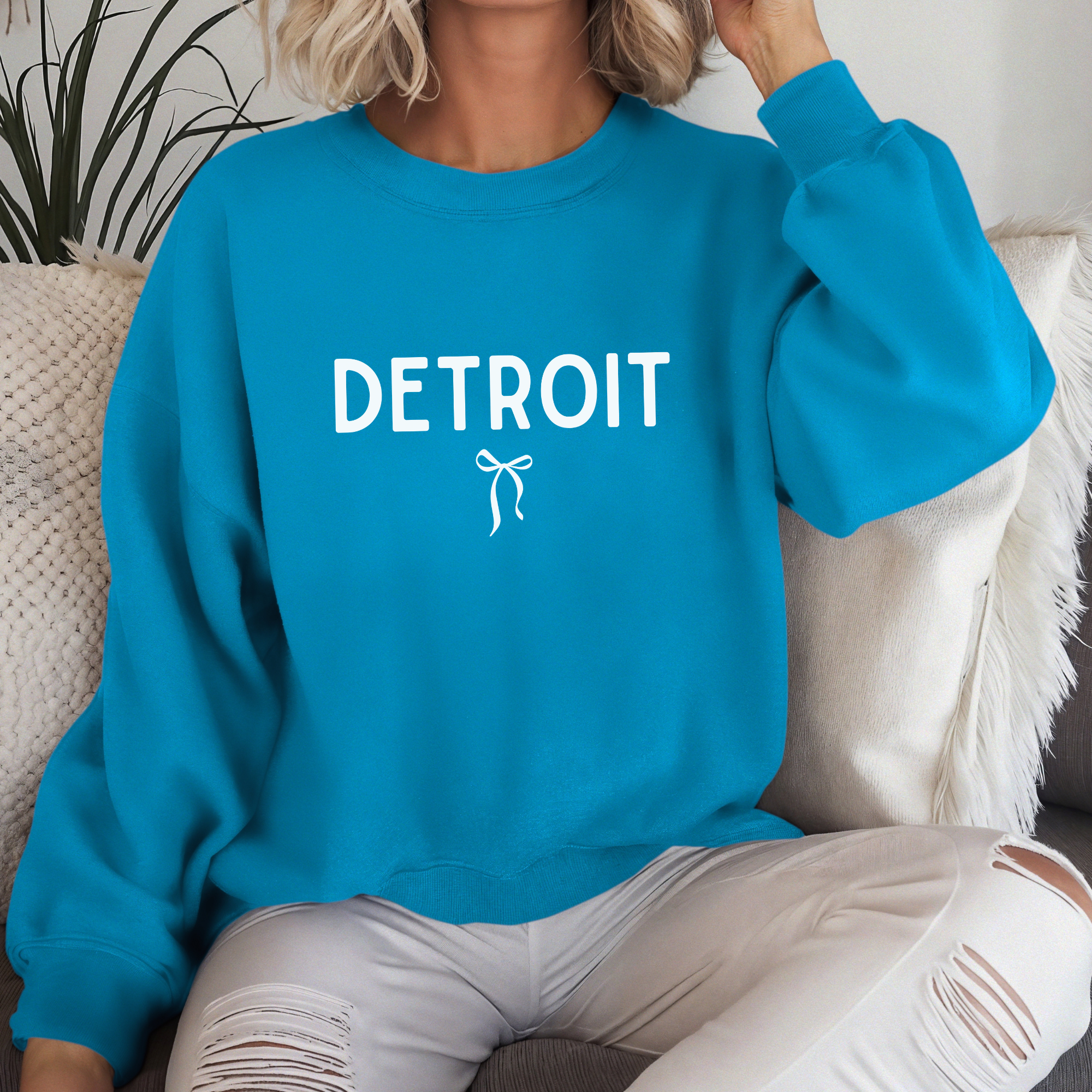 Detroit Bow Knot Sweatshirt